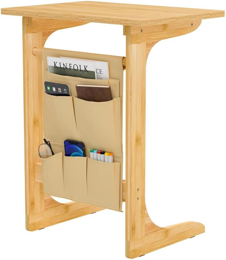 C-vormige bijzettafel ruimtebesparend 1 stuk multifunctioneel