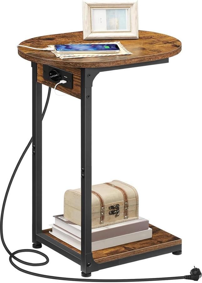 C-vormige salontafel multifunctioneel 1 stuk compact