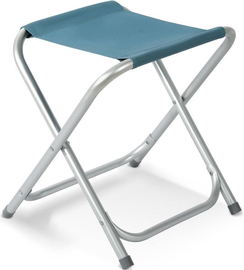 Camping klapkruk van aluminium (blauw)