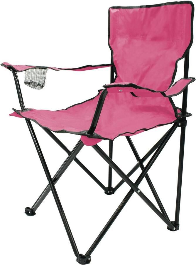Camping Klapstoel met Bekerhouder Opvouwbare Stoel voor Festival Vrije Tijd en Tuin Belastbaar tot 100 kg
