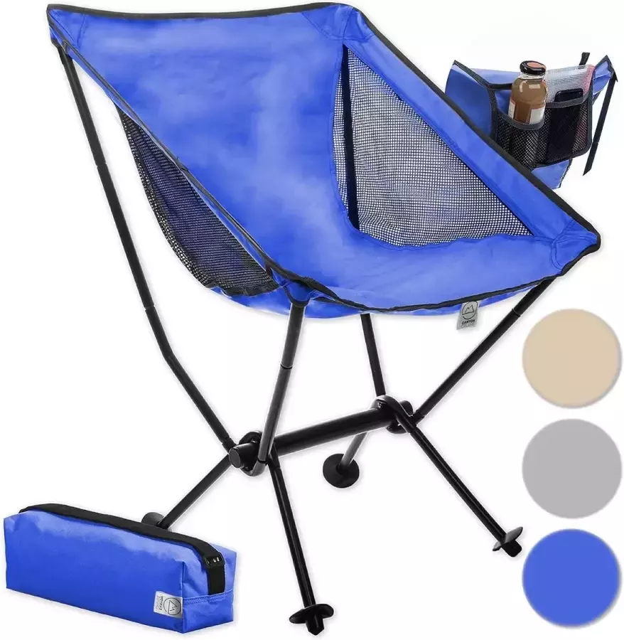 Campingkruk Moon Chair XXL klapstoel uiterst comfortabele klapstoel campingstoel visstoel)