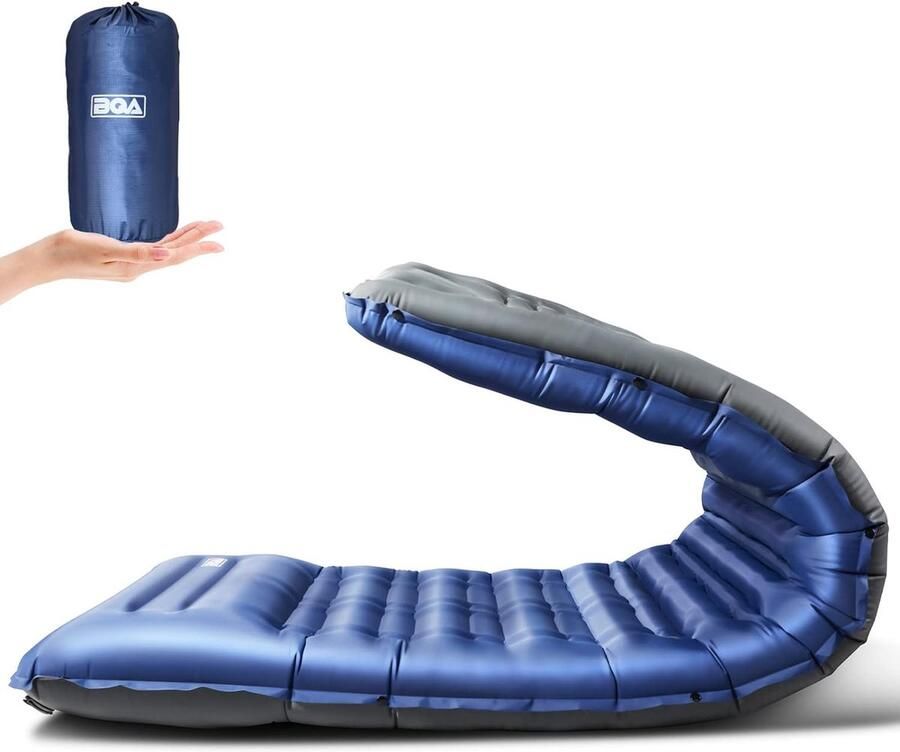 Campingslaapmat extra dikke slaapmat zelfopblazend 10 cm opblaasbaar luchtbed kamperen slaapmat voor buiten ultralicht vochtbestendig waterdicht en antislip