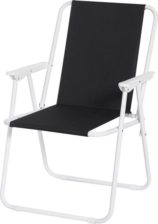 Campingstoel Klapstoel Opvouwbare Stoelen Draagbaar Camping Opvouwbaar Stoelen Veelzijdig Vouwstoel Strandstoel Zwart