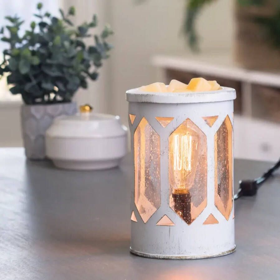 CANDLE WARMERS ARBOR Edison Bulb fragrance lamp electric white