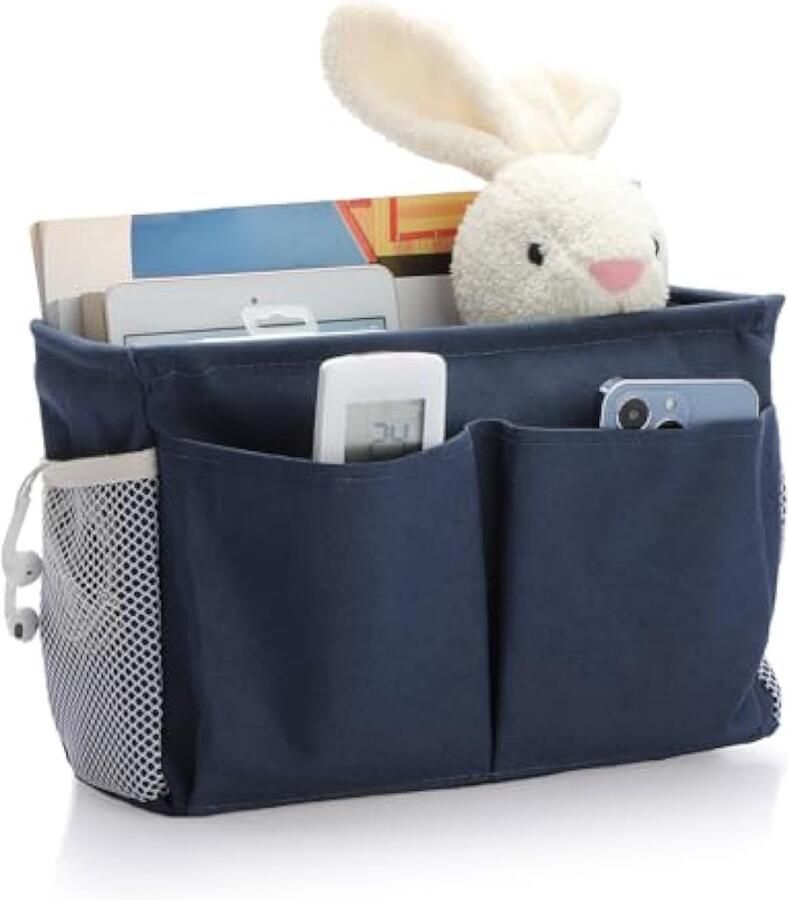 Canvas nachtkastje opknoping opslag bed – 5 x 11x18