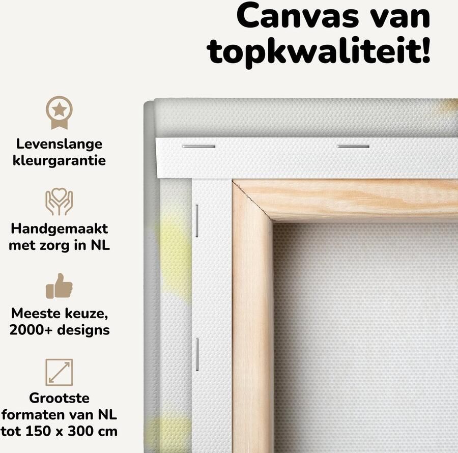 OneMillionCanvasses Canvas schilderij 90x140 cm Wanddecoratie Appel Fruitmand Tafel Muurdecoratie woonkamer Slaapkamer decoratie Kamer accessoires Schilderijen - Foto 2