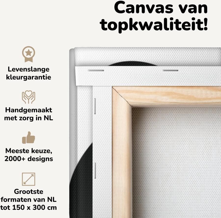 OneMillionCanvasses Canvas schilderij 160x120 cm Wanddecoratie Een illustratie van het ontspannen in een hangmat met reggae kleuren Muurdecoratie woonkamer Slaapkamer decoratie Kamer accessoires Schilderijen - Foto 2