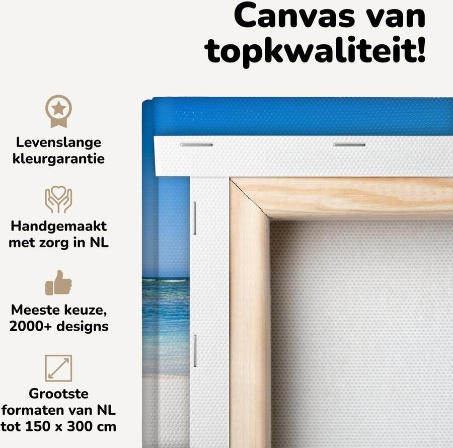 Canvas schilderij 30x20 cm Wanddecoratie Parasol op het witte strand van de Kust van Ningaloo Muurdecoratie woonkamer Slaapkamer decoratie Kamer accessoires Schilderijen op canvas - Foto 2