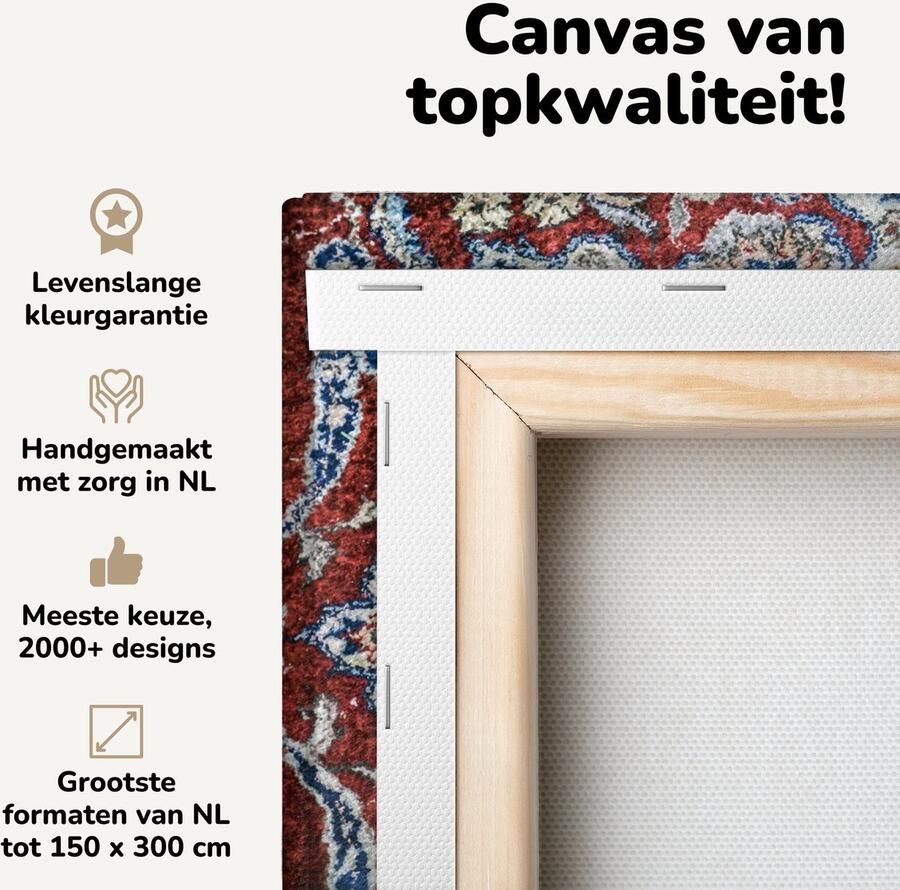 Canvas schilderij 30x20 cm Wanddecoratie Perzisch Tapijt Vloerkleed Mandala Muurdecoratie woonkamer Slaapkamer decoratie Kamer accessoires Schilderijen op canvas - Foto 2