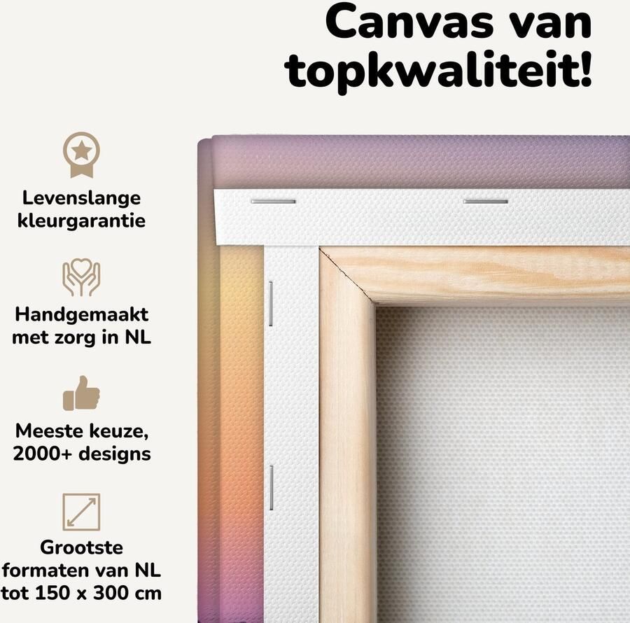 Canvas schilderij 40x20 cm Wanddecoratie Strandstoel Parasol Zomer Illustratie Muurdecoratie woonkamer Slaapkamer decoratie Kamer accessoires Schilderijen op canvas - Foto 2