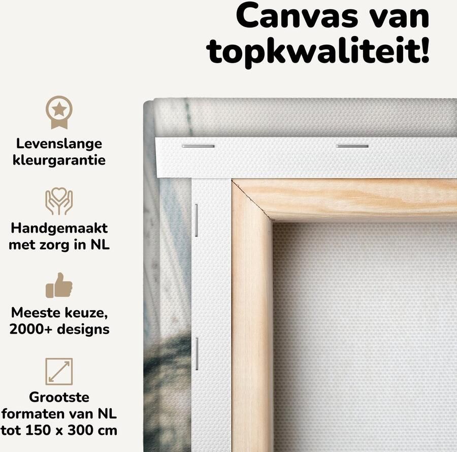 Canvas schilderij 40x30 cm Wanddecoratie Katten Bank Woonkamer Muurdecoratie woonkamer Slaapkamer decoratie Kamer accessoires Schilderijen op canvas - Foto 2