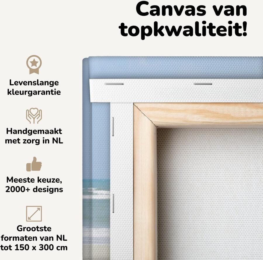 Canvas schilderij 40x30 cm Wanddecoratie Strandstoel Zomer Parasol Muurdecoratie woonkamer Slaapkamer decoratie Kamer accessoires Schilderijen op canvas - Foto 2
