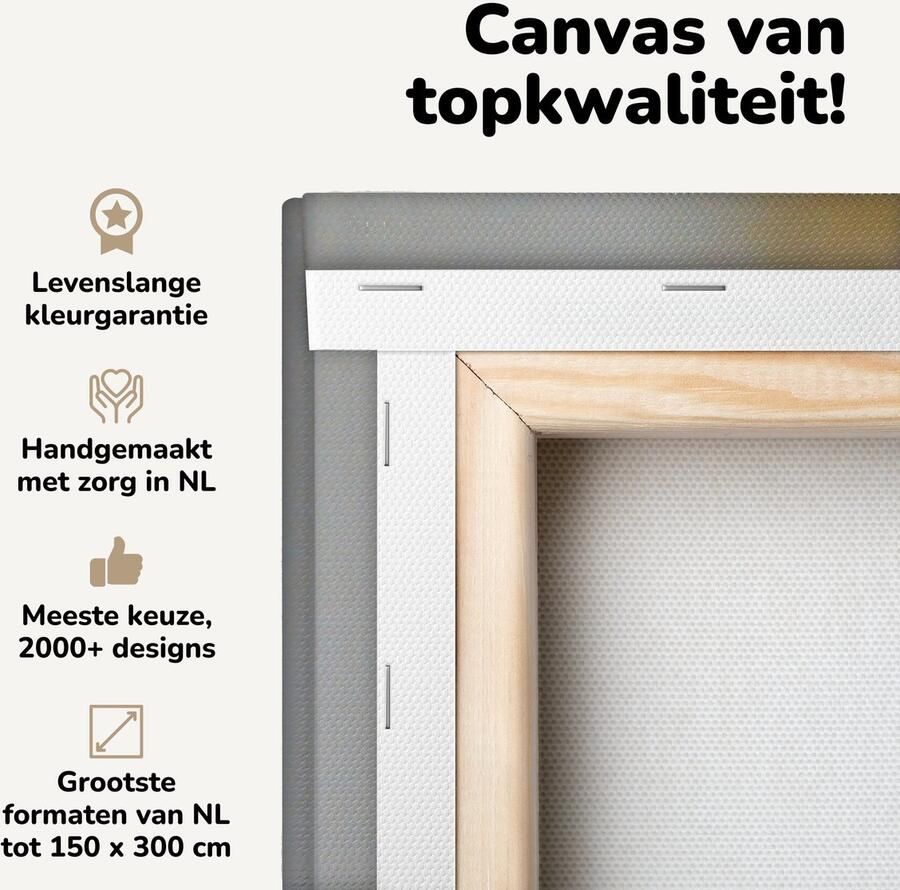 OneMillionCanvasses Canvas schilderij 80x160 cm Wanddecoratie Kat Bang Stoel Muurdecoratie woonkamer Slaapkamer decoratie Kamer accessoires Schilderijen - Foto 2