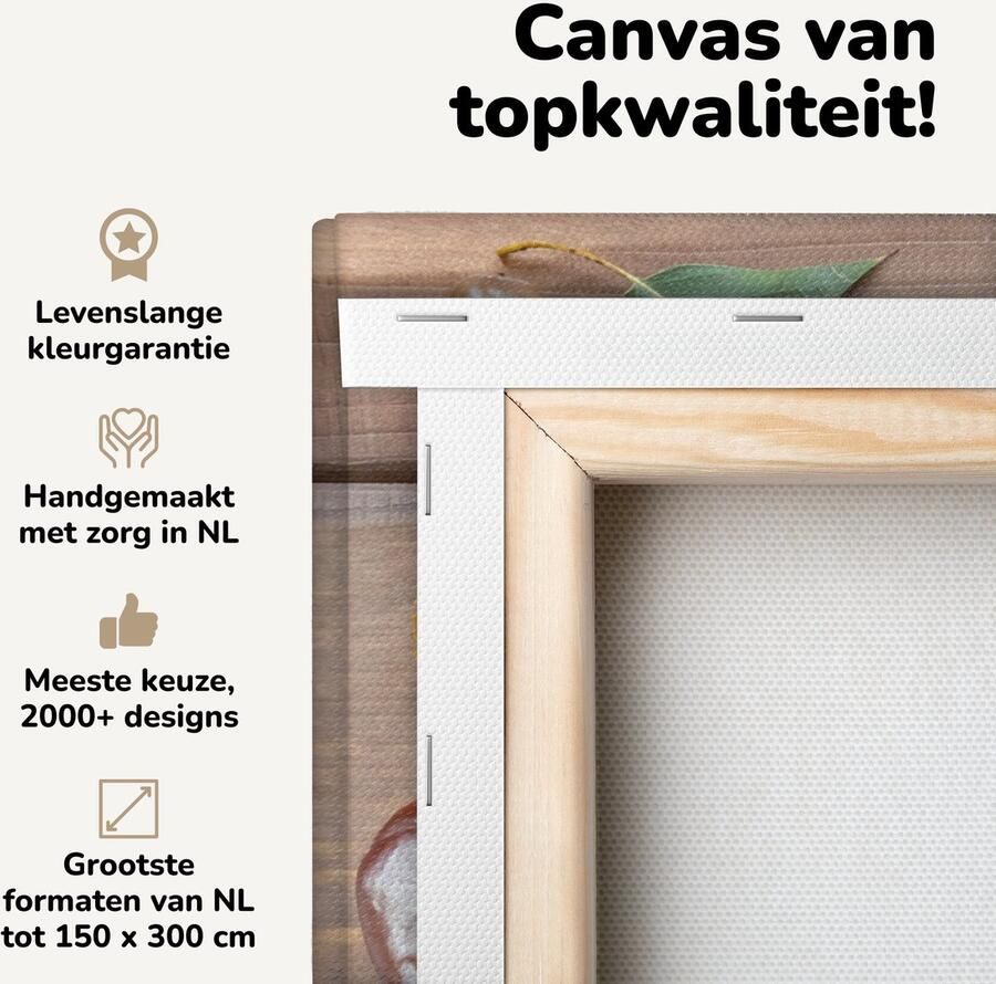 Canvas schilderij 80x60 cm Wanddecoratie Herfst Tafel Natuur Muurdecoratie woonkamer Slaapkamer decoratie Kamer accessoires Schilderijen op canvas - Foto 2