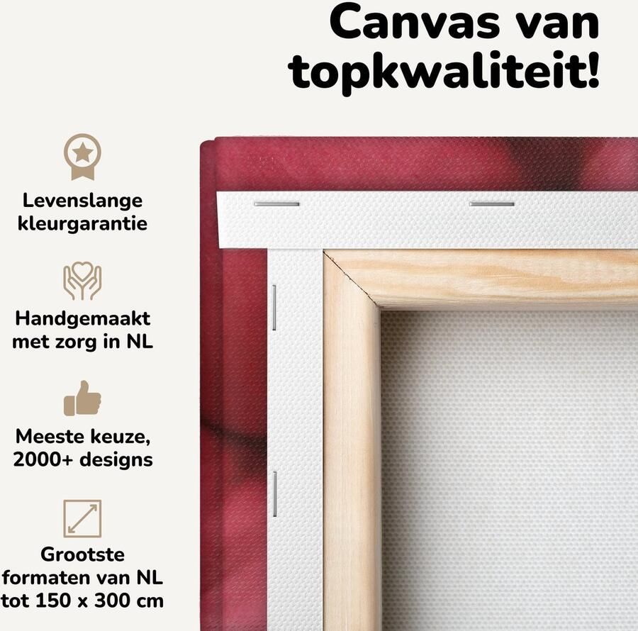 Canvas schilderij 90x120 cm Wanddecoratie Pitbull in een rode loungestoel Muurdecoratie woonkamer Slaapkamer decoratie Kamer accessoires Schilderijen op canvas - Foto 2