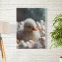 Canvas Schilderij Eendje op bed Kinderkamer decoratie Kamer decoratie accessoires Schilderijen woonkamer kunst Wanddecoratie slaapkamer Muurdecoratie keuken Wanddoek interieur binnen Woondecoratie huis Wall art woonaccessoires - Thumbnail 2