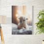 Canvas Schilderij Lama op bed Kinderkamer decoratie Kamer decoratie accessoires Schilderijen woonkamer kunst Wanddecoratie slaapkamer Muurdecoratie keuken Wanddoek interieur binnen Woondecoratie huis Wall art woonaccessoires - Thumbnail 2