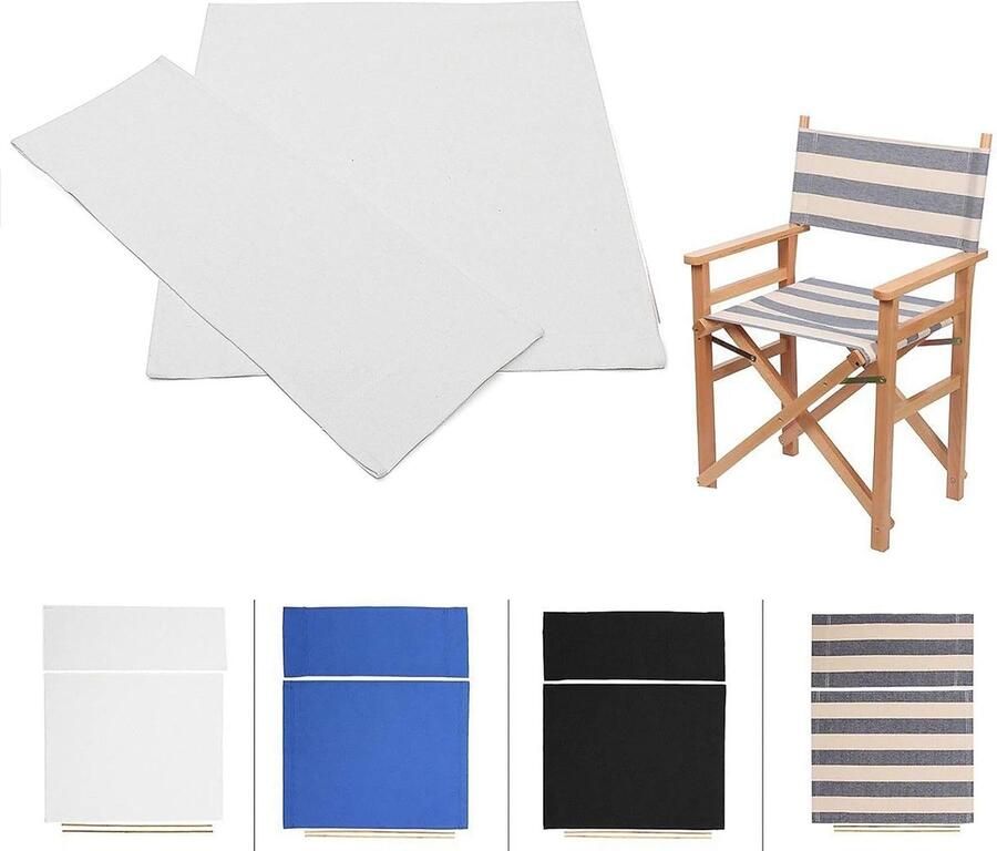 Casual Home Canvas 1 Set Director Chair Kit Seat Cover Interchangeable Stool Protector Duurzaam