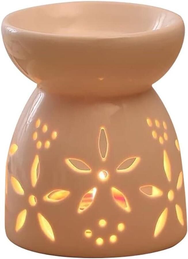 Ceramic Fragrance Lamp for Wax Nacht Fragrance Lamp Essences Olie Branders Kaarsen Wierook Aromatherapie Oven met Kaarslepel Voor Thuis Slaapkamer Decoratie Meditatie Cadeau