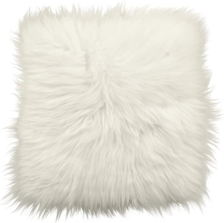 Chair pad van Texels schapenvacht wit