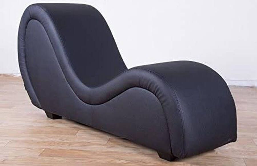 Chair Tantra Lounger (zwart synthetisch leer)
