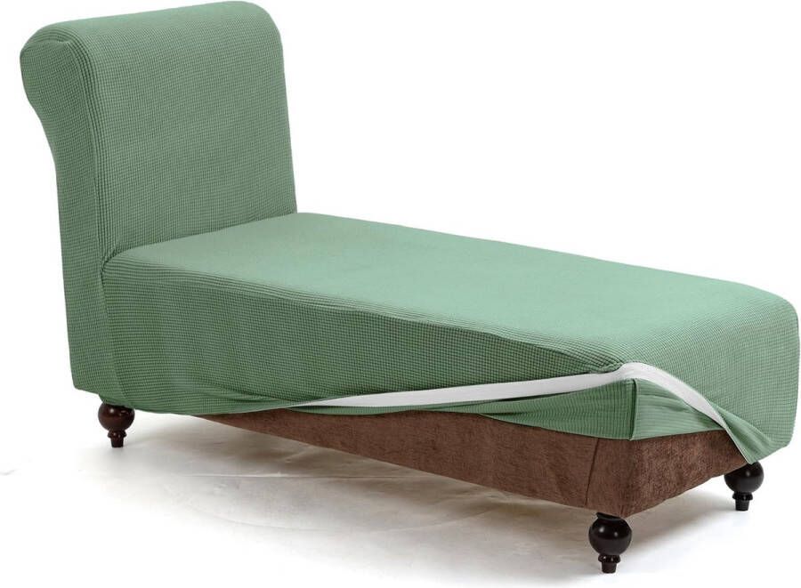 Chaise Longue Hoes Stretch Antislip Hoes voor Chaise Longue Sofa Hoes Elastische Hoes voor Ligstoel Antislip Stretch Hoes Comfortabel Stof Meubelbescherming (Cyaan)
