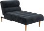Chaise longue bedbank van stof CIVAL Antraciet L 155 cm x H 85 cm x D 80 cm - Thumbnail 2