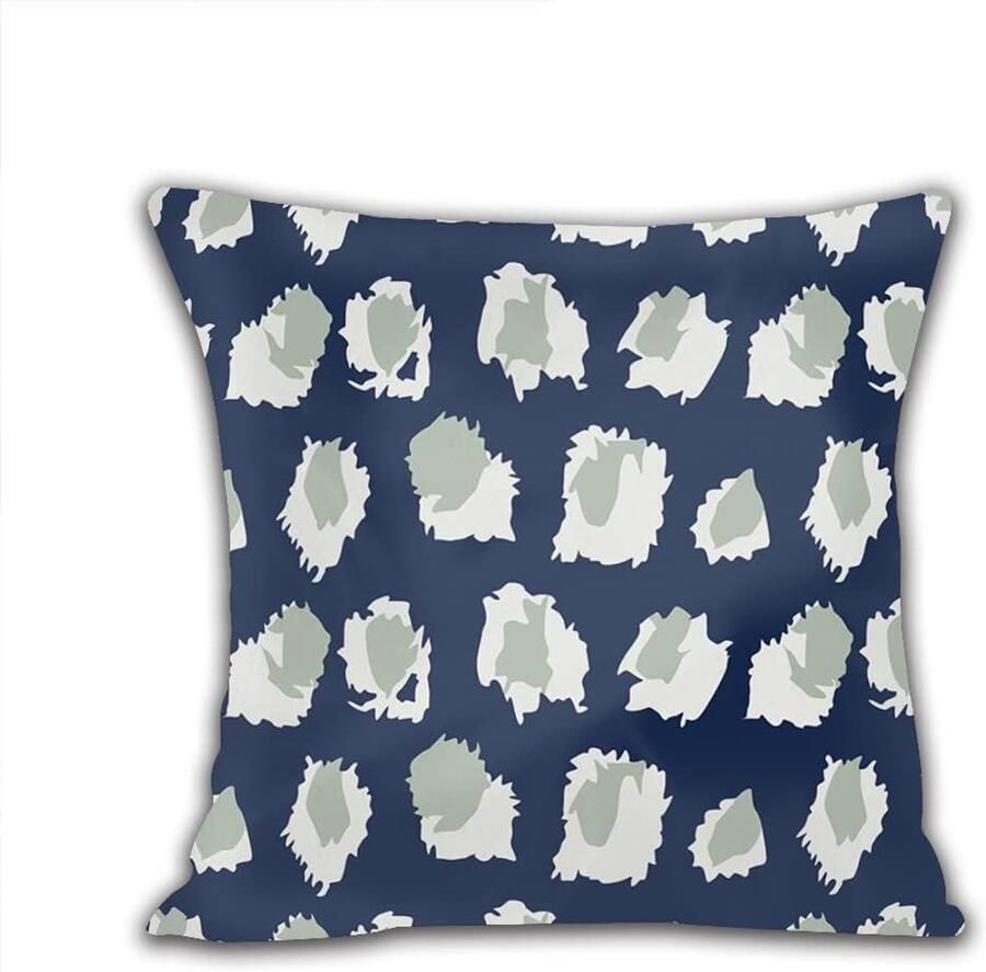 Chengxun Kussenhoes met onregelmatige patroonprint perzikhuid fluweel vierkante kussensloop 45 x 45 cm decoratieve kussenovertrek voor de bank of kamer