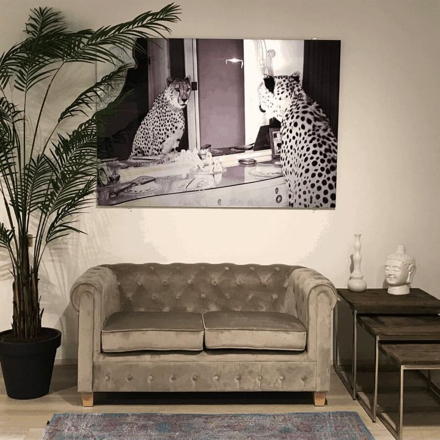 Chesterfield Bank Malibu velours beige