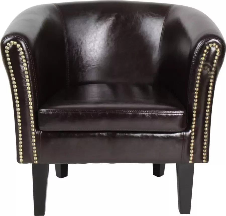 Chesterfield fauteuil Donkerbruin 70 x 58 x 71 cm