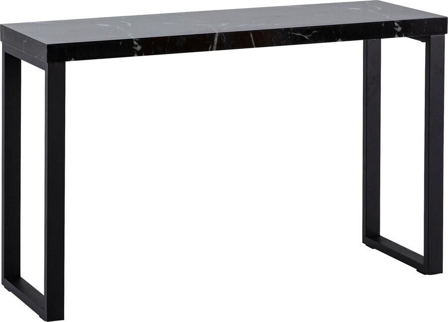 Rootz Living Rootz Chic Consoletafel Modern Bureau Werktafel Robuuste metalen poten Elegante marmerlook 120 cm x 40 cm x 76 cm