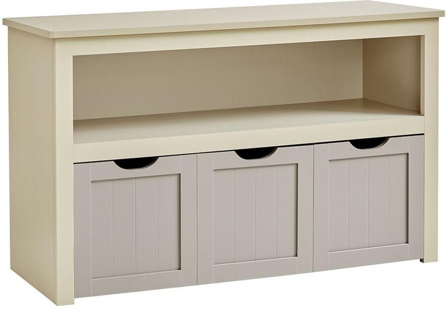 Children's Shelf with Roles Kids Storage Unit MDF Bookcase Durable & Spacious 30cm x 102cm x 60cm Brown Color