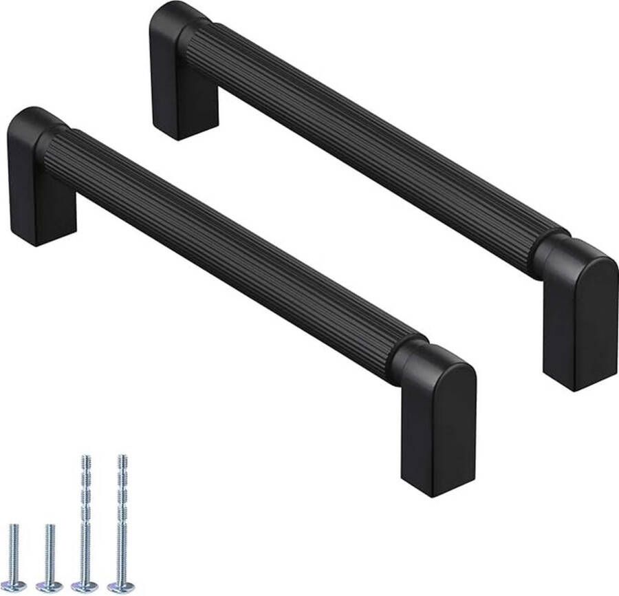 CILEYTION 10 stuks handgrepen voor keukenkasten keukengrepen 160 mm gatafstand matzwart keukengrepen zwart