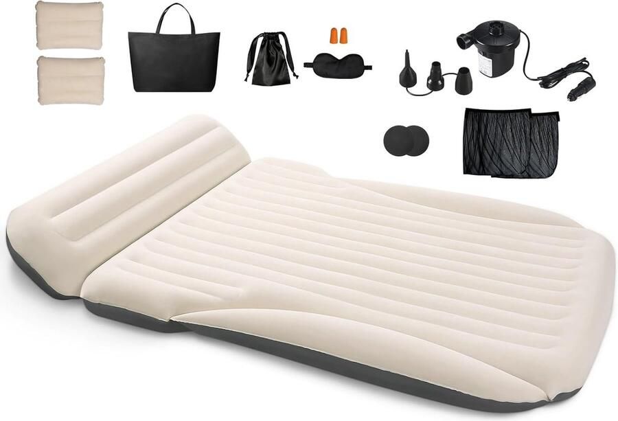 CIREMIV Car Air Mattress Met Complete Accessoires Lekvrij en Comfortabel