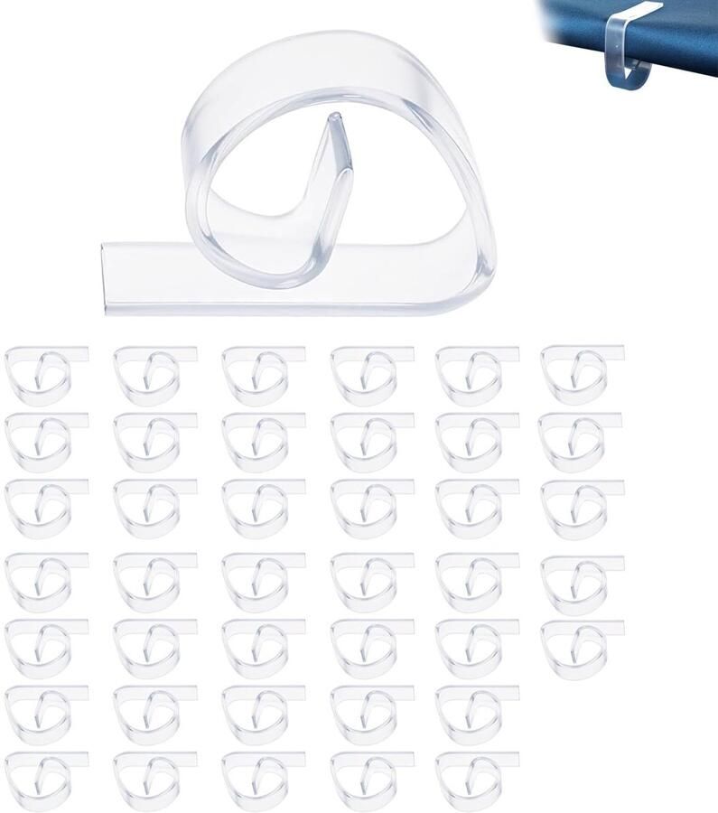 ClcIosis 40 stuks tafelkleedklemmen voor buiten tafelkleedhouder voor buiten tafelkleed voor buiten weerbestendig voor Kerstmis bruiloft picknick restaurant bediening