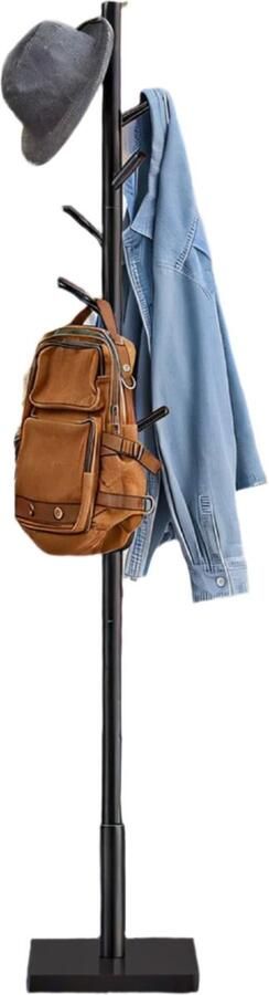 Cloakroom standaard kledingrek jasstandaard massief hout boomvormontwerp 30 cm x 30 cm x 175 cm