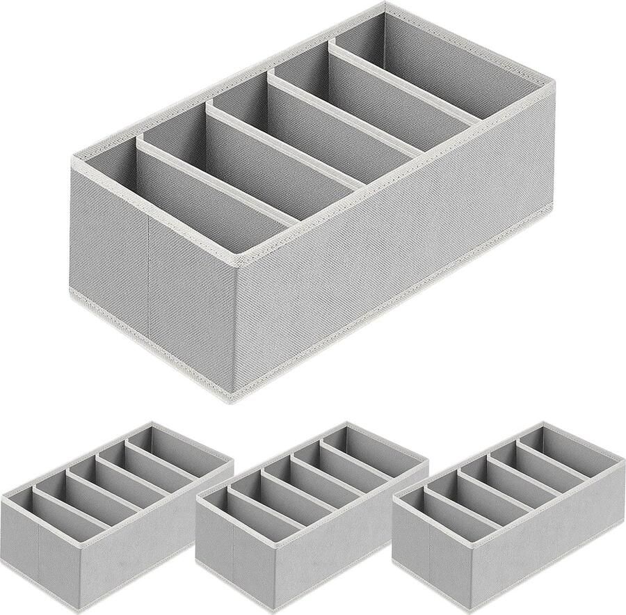 CLORD Handige Set van 4 Stoffen Ladenorganizers: Perfect voor het Organiseren van Ondergoed en Accessoires