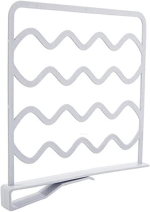 ZVD Closet Dividers & Shelf Spacers Set Kastorganisatie voor Kleding & Planken Instelbare Opberglabels + Scheidingsrek Ruimtebesparend (2 stuks)