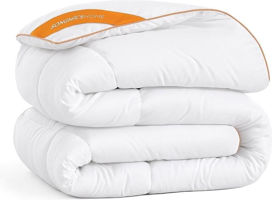 Rootz Living Rootz Cloud White Dekbed Trooster Bedovertrek Ademende microvezel Polyestervezel 200 cm x 200 cm 8 lussen Lichtgewicht 2 4 kg