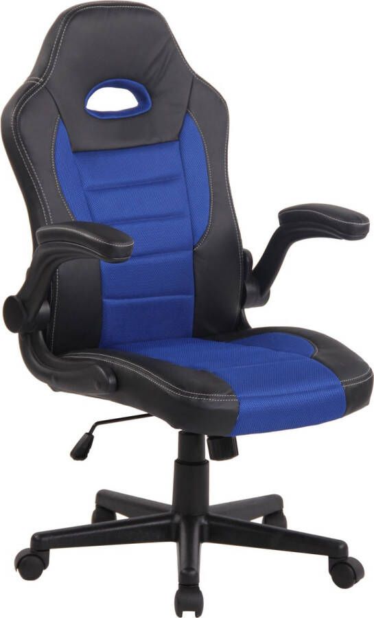 Clp John Bureaustoel Kunstleer blauw