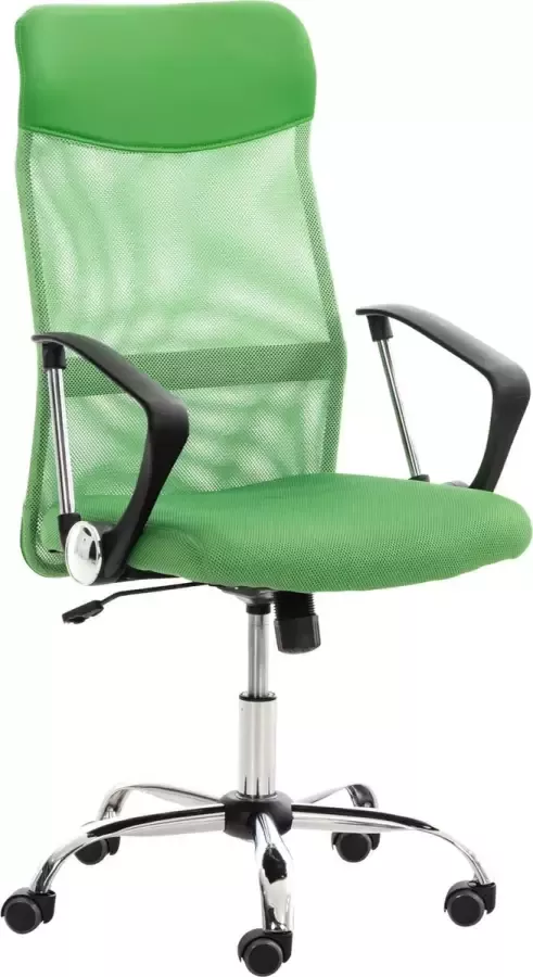 CLP Washington Bureaustoel Kunstleer en netbekleding Kantoorstoel met Zithoogte: 47 -55 cm groen
