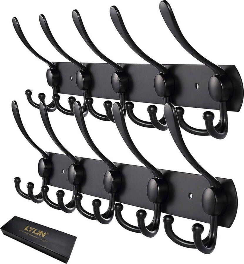 Coat Rack Stainless Steel Coat Hooks Towel Hooks Bathrobe Hooks Coat Rack Approx. Max. Load 30 kg