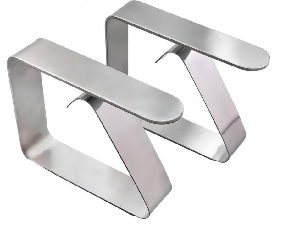 Coideal verdikte tafelkleedclips roestvrij staal 8 stuks tafelkleedclips voor picknick feest (zilver)