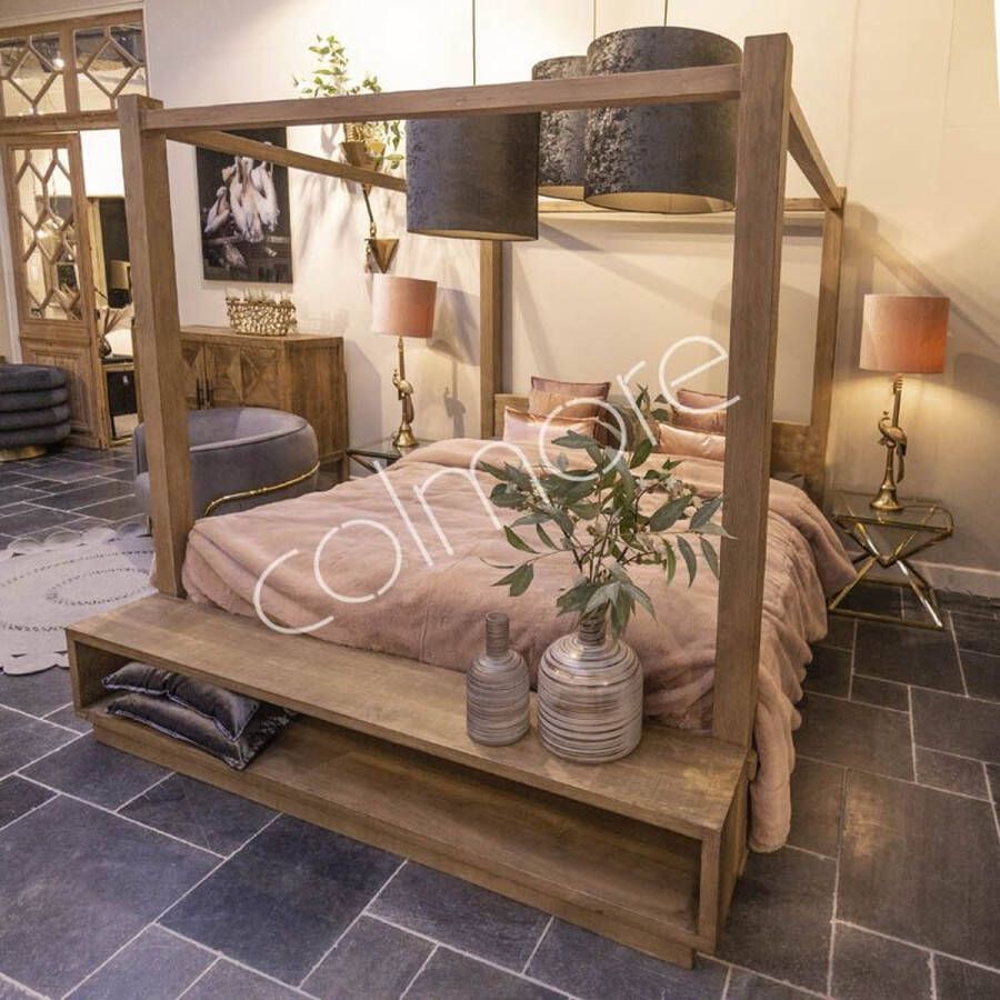 Colmore by Diga collections 2 persoons bed met houten bedframe 203 x 220 x 210