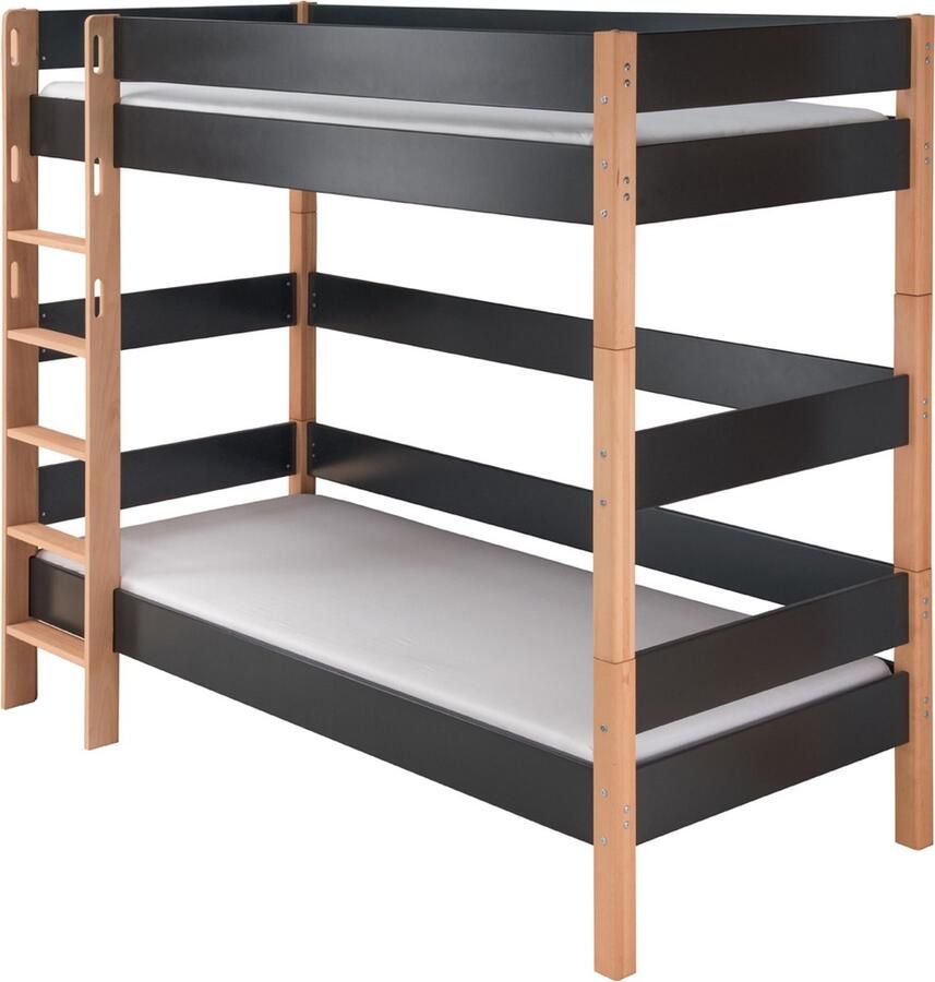 Infans Color Stapelbed Beuken Antraciet