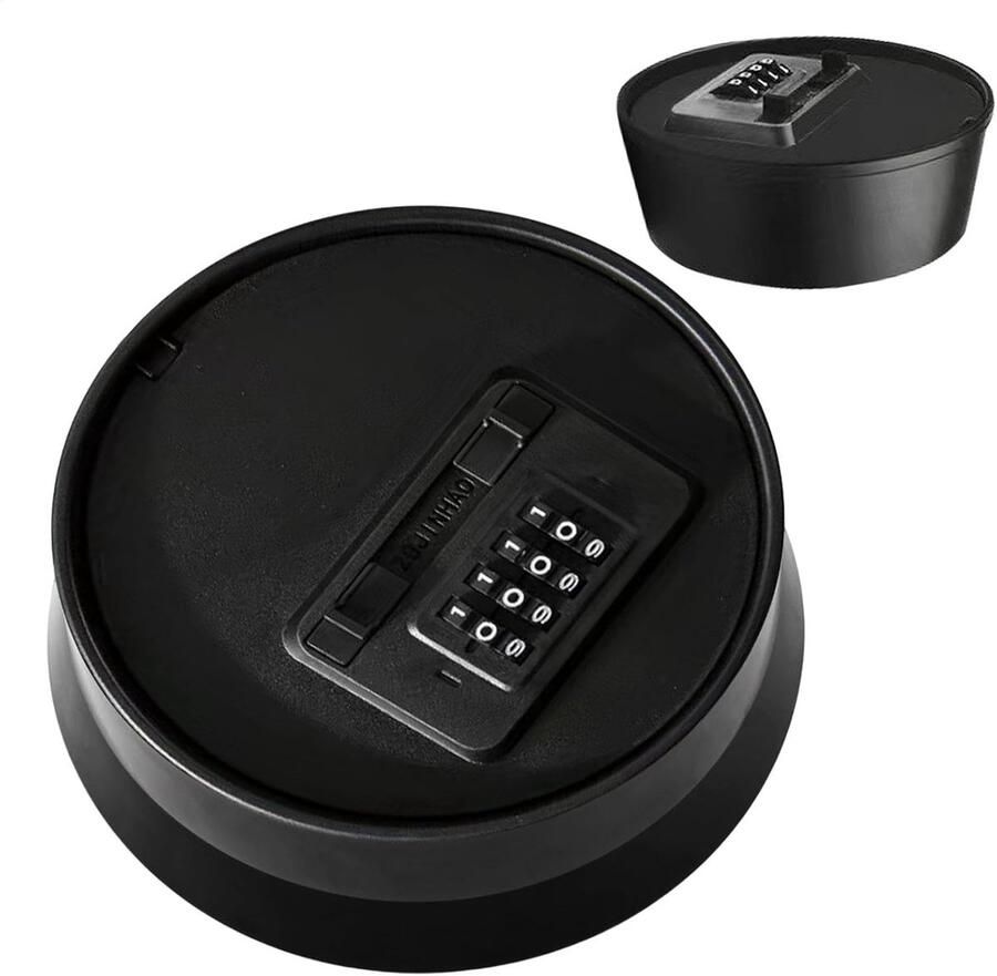 Combinatie Lock 4 Digitale Resettable Rond Hangslot met Sleutels Wachtwoord Ophalen Hardware Weerbestendige Ladedeur Anti-Diefstal voor Meubels Doos Locker