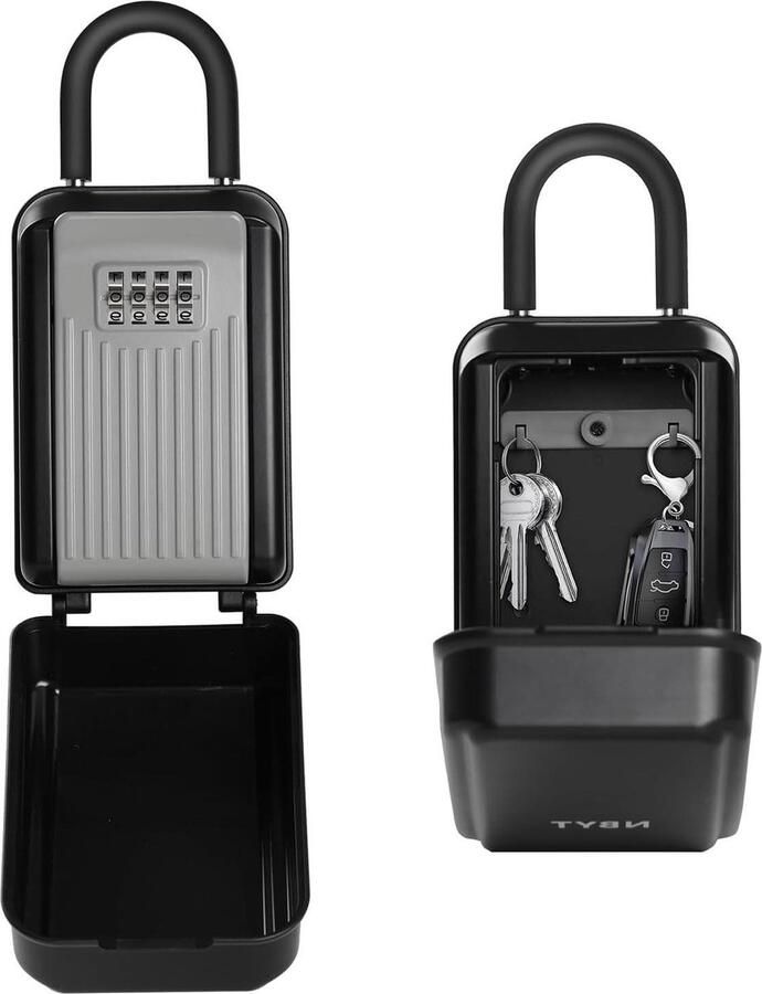 Sleutelkluis Draagbare combinatieslot sleutelbox voor wandmontage huissleutels sleutelhouders sleutel buiten verbergen waterdichte sleutelkluis opbergkast met beugel