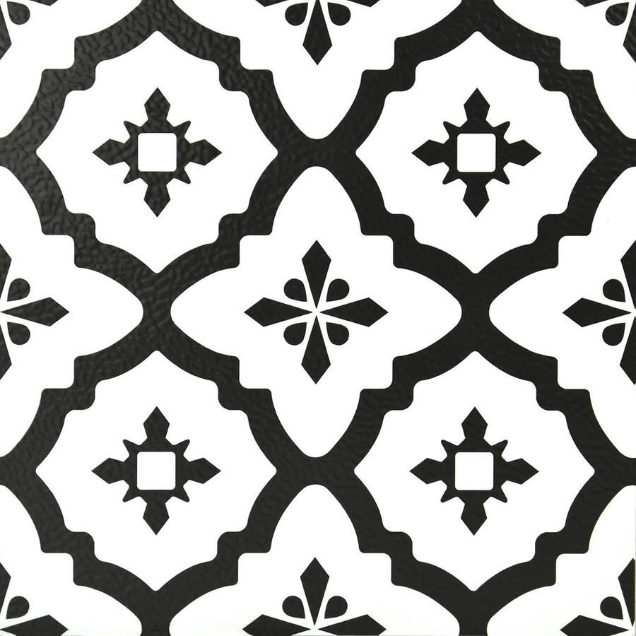 Comet Peel & Stick vloertegels zwarte tinten 10 stuks (1 stuk)