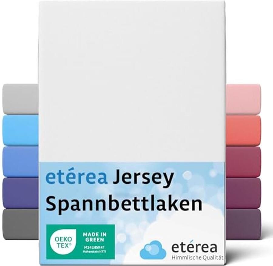 Comfort Jersey Hoeslaken 180x200cm 200x200 100% Katoen Geschikt voor Matrassen tot 25 cm Oekotex Gecertificeerd