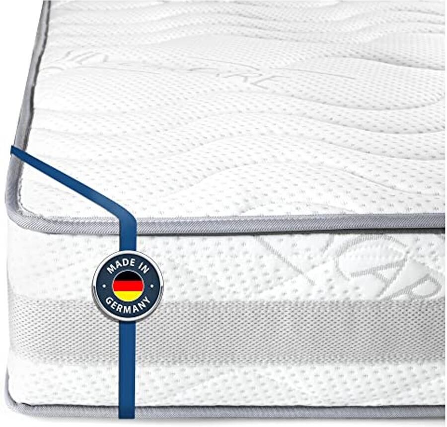 Comfort Matras 140 x 200 cm Ergonomisch Koudschuimmatras met 7 Zones